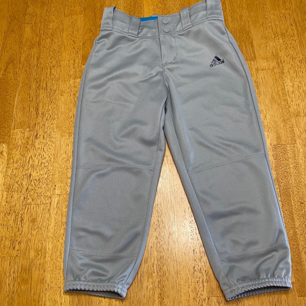 Adidas Aeroready Athletic Baseball Pants Kids Size S Gray Tapered